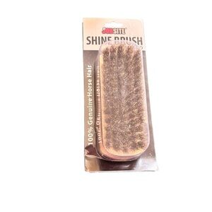 JobSite Standard Shine Brush Genuine Horse Hair Cleans Boots Jackets Purses Shoe